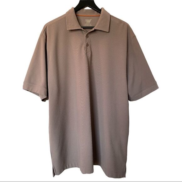 OOBE Hydrovent Mens Brown Polo Golf Shirt - Picture 1 of 6